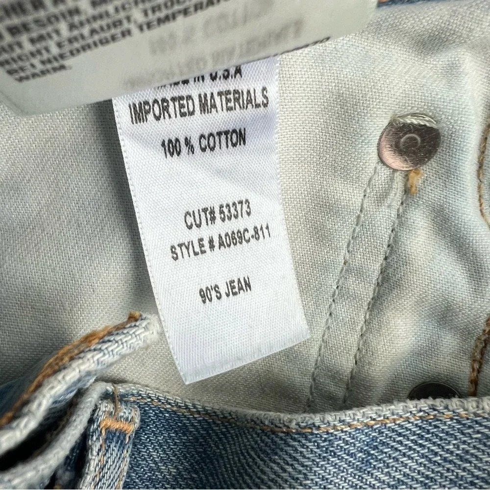 Agolde Light Blue High Rise Ripped Jeans - Picture 11 of 13